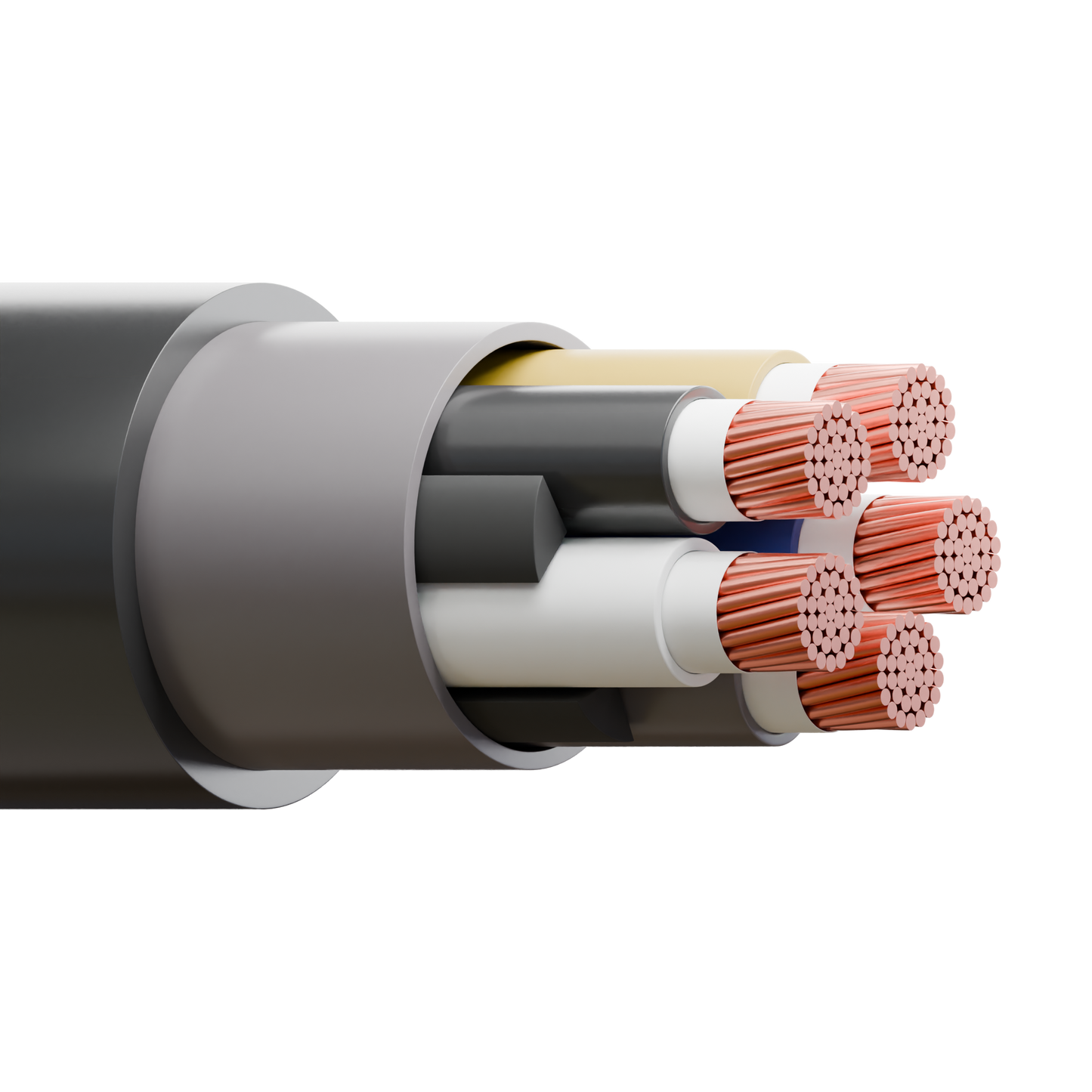 4-3C w/ Ground Teck 90 Cable, Aluminum Interlocked Armor, 1kV