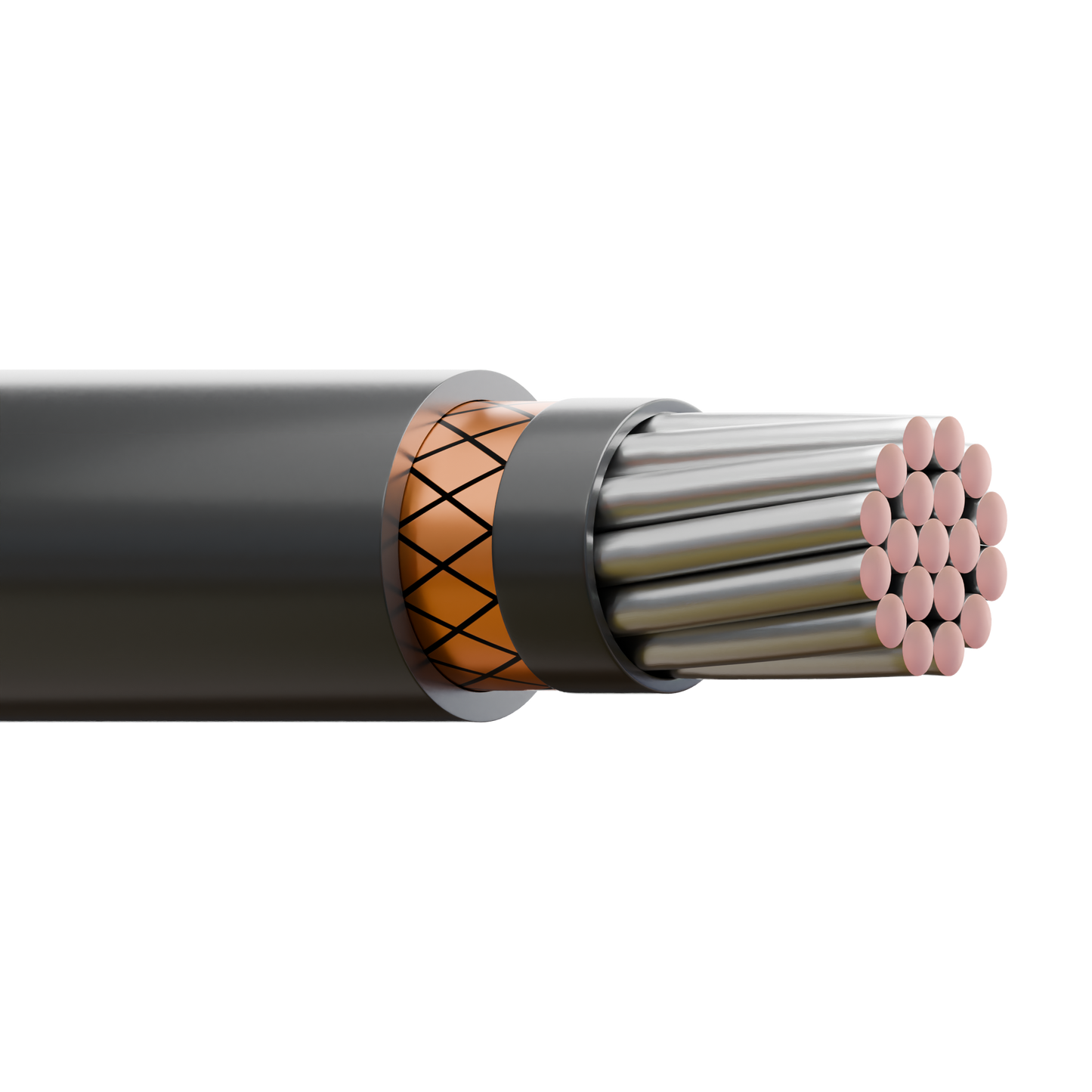 6 AWG 2 Conductor Type W Magnet Crane Cable 2kv